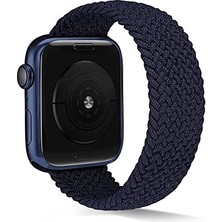Esmo Home Undeplus 10 42MM - 38/40/41MM Kordon Medium Örgü Solo Loop Kordon 38 2/3/4/5/6/se/7/8/9 Lacivert