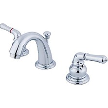 Esmo Home GKB911 Magellan Mini Yaygın Lavabo Bataryası Perakende Açılır Pencereli, 3-3/4 Inç Emzik Erişimi, Parlak Krom