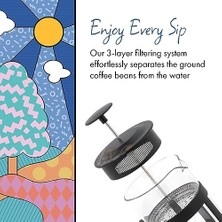 Esmo Home Any Morning FY04 Kahve ve Bitki Çayı Için French Press, 800 ml