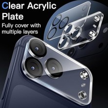 Esmo Home 17 Pro Uyumlu Full Kamera Lens Koruyucu Darbe Dayanıklı Temperli Cam Tam Koruyucu Hd Şeffaf Kamera Lens Cam Film Çizilme Önleyici