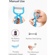 Esmo Home Yaylı Yüz Tüy Alma Aparatı Kaş Bıyık Yüz Bölgesi Için Manuel Epilasyon Aleti Asorti Renk Taşınabilir Pratik Kullanım