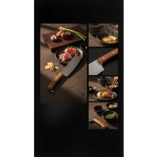 Esmo Home Profesyonel Şef Bıçağı - Keskin Paslanmaz Çelik & Ergonomik Ahşap Sap