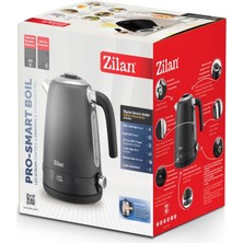 Esmo Home Zilan ZLN1001 Dijital Elektrikli Su Isıtıcı – 1.7l Kapasite, Çift Duvar Inox Akıllı Kattle, Ayarlanabilir Sıcaklık, 2200W Güç/siyah