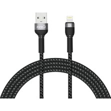 Esmo Home Shira Serisi Lightning USB Kablo 2 Metre Siyah