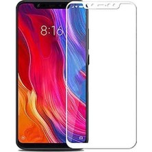 Esmo Home Mi 8 Se ile Uyumlu Temperli Cam Full Ekran Koruyucu Kkd Beyaz