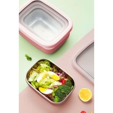 Esmo Home Vip Ahmet Dikdörtgen Saklama Kabı 1,40 L Pembe VP-930, Pembe