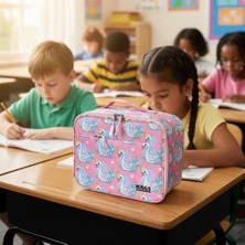 Esmo Home Haegs Çocuk Beslenme Çantası, Kız Çocukları Için Öğle Yemeği Kutusu - Termal Yalıtımlı Kız Çocuk Beslenme Çantası, Kreş ve Okul Için Küçük Öğrenci Öğle Yemeği Kutusu - Swan