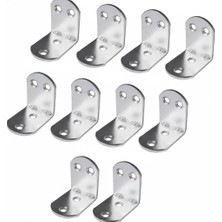 Esmo Home 10’lu Metal Gönye Köşebent Seti – Deprem Için Mobilya Sabitleyici L Demir, Dolap ve Raf Güçlendirme Ayağı, Dayanıklı Metal Köşebent Bağlantı Aparatı (30X25X25 Mm)