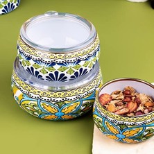 Esmo Home Emaylab Selge 3' Lü Emaye Tombul Saklama Kabı Takımı-6 Parça