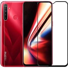 Esmo Home Realme C3 ile Uyumlu Temperli Cam Full Ekran Koruyucu Kkd Siyah