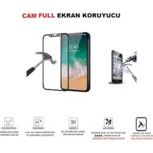 Esmo Home 13 Pro ile Uyumlu Temperli Cam Full Ekran Koruyucu Eks Siyah