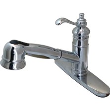 Esmo Home Gourmetier GSC7571TL Templeton 20CM Handle Kitchen With Pull-Out Wand, Chrome