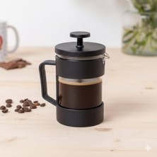 Esmo Home Siyah French Press Kahve ve Bitki Çayı Demleyici - Isıya Dayanıklı Mika Hazne, 350ML / 420ML Kapasite Seçeneği, Paslanmaz Ince Filtreli Manuel Kahve Makinesi (420, Mililitre)