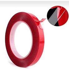 Esmo Home Şeffaf Silikonlu Çift Taraflı Montaj Bantı Oto Ev Ofis Araba Tüm Yüzeylerde 10MM Genişlik 5 Metre Uzunluk