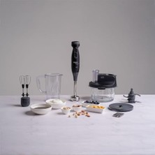 Esmo Home Leggno Gourmet Pro Blender Set Siyah