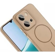 Esmo Home - 15C 5g ile Uyumlu Kılıf Kamera Korumalı Magsafe ile Uyumlu Şarj Özellikli Yumuşak Kenarlı Mat Silikon Kapak - Siyah