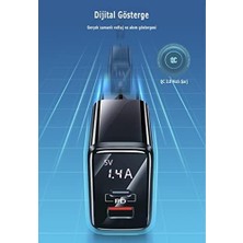 Esmo Home US-CC133 T40 20W Qc3.0+Pd Type-C+Usb Dijital Göstergeli Hızlı Şarj Başlığı