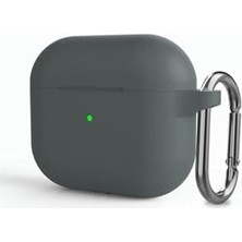 Esmo Home (5880) Soft Renk Darbe Emici Çengelli Silikon Kulaklık Kılıfı 3. Nesil ile Uyumlu