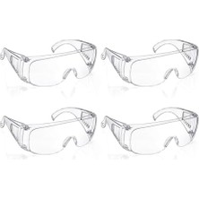Esmo Home Güvenlik Gözlüğü Seti, 4 Adet Anti-Fog Özellikli Profesyonel Koruyucu Gözlük, Yüksek Darbe Dirençli, Hemşireler ve Laboratuvar Çalışanları Için Ideal, Inşaat ve Endüstriyel Kullanıma Uygun