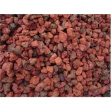 Yenibağ Taşı 3 kg 5-10 mm Akvaryum Pomzası Teraryum Taşı Kırmızı Pomza Lav Taşı Volkanik Cüruf