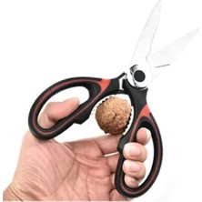Esmo Home Smartizi Profesyonel Mutfak Makası (21X9 Cm) - Paslanmaz Çelik Çok Amaçlı Et ve Tavuk Makası - Koruyucu Kılıflı ve Şişe Açacaklı