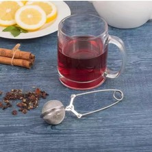 Esmo Home Paslanmaz Çelik Top Makas Çay Kahve Bitki Çayı Süzgeci