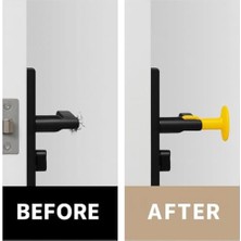 Esmo Home 4’lü Vantuzlu Kapı Kolu Stoperi, Silikon Duvar Koruyucu Tampon, Esnek Darbe Emici, Kapı Kolu Duvar Koruma Pedi, Sessiz ve Iz Bırakmayan Tasarım Beyaz