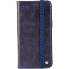 Esmo Home 11 Uyumlu Hakiki Deri Multi Cüzdan Kılıf-Lacivert