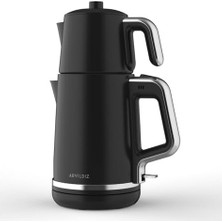 Esmo Home Aryıldız Tea Style Çay Makinesi Siyah