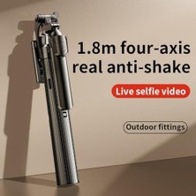 Esmo Home 170 cm Otomatik Açılan Profesyonel, 360° Kademesiz Dönüş Özellikli, Ultra Geniş Açı Destekli, 1/4 Vida Girişli, Titreşim Önleyici Stabil Telefon ve Kamera Tripodu 430GR | H18 Pro