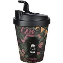 Esmo Home Titiz Motto Termo Bardak (400 Ml) - Çift Katmanlı Isı Koruyucu ve Sızdırmaz Kapaklı Kahve Bardağı