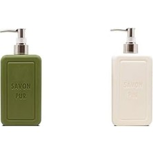 Esmo Home Savon De Savon Pur Vegan Sıvı Sabun Yeşil (500 Ml) Xsavon De Savon Pur Vegan Sıvı Sabun Beyaz (500 Ml)