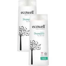 Esmo Home Ecowell Yağlı Saçlar Için Organik Şampuan 2'li Set (2 x 300 Ml)