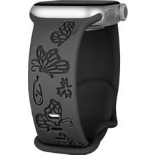 Esmo Home - ile Uyumlu 44/45/46/49MM Kordon Kelebek Desen Yumuşak Silikon Kordon 2/3/4/5/6/se/7/8/9/10/11/ultra - Çok Renkli 7