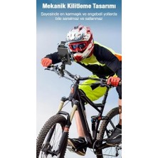 Esmo Home Sarsıntı Önleyici Otomatik Kilitli Gidon Motosiklet Tutucu Bisiklet Tutucu Scooter Tutucu Yatay Dikey