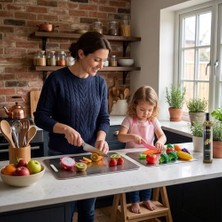 Esmo Home Paslanmaz Çelik Kesme Tahtası 3'lü Set - 316 Kalite