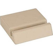 Esmo Home 2k Cep Telefonu Stand, Deri Kaplı, Bej