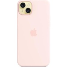 Esmo Home 15 Plus Için Magsafe Özellikli Silikon Kılıf - Uçuk Pembe ​​​​​​​