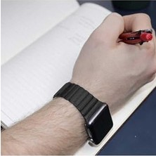 Esmo Home -???apple ile Uyumlu 7 8 9 41MM Se 40MM Kordon Deri Loop Kordon