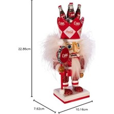 Esmo Home Kurt S. Adler Coca-Cola Fındıkkıran - Coca-Cola Karakterli - 20 cm - Çok Renkli