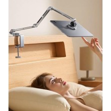 Esmo Home Profesyonel Ayarlanabilir Manyetik Tablet Tutucu Alüminyum Stand, 360° Ayarlanabilir, 20X Daha Güçlü Kilitleme, 4-13" Telefon ve Tabletler Için, Yatak, Masa Montaj | T01 Mangnetic