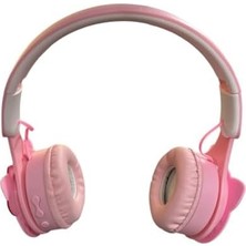 Esmo Home Hello Kablosuz Bluetooth Katlanabilir Kulaküstü Kulaklık Pembe