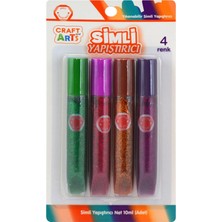 Esmo Home And Arts XD04010 10G 10 ml 4'lü Glitter Glue (4 ADET/KART)10ML Glitter Glue 4pcs/card