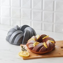 Esmo Home Karaca Cake Pro Örgü Döküm Kek Kalıbı Antrasit 26 cm