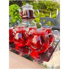 Esmo Home Mithra Life 6 Adet Ateşe Dayanıklı Kulplu Cam Çay Bardağı Kupa Seti 200 ml MIT1165