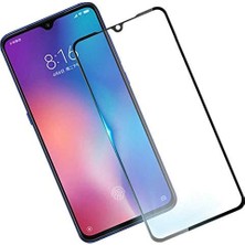 Esmo Home Mi 9 Lite ile Uyumlu Temperli Cam Full Ekran Koruyucu Kkd Siyah