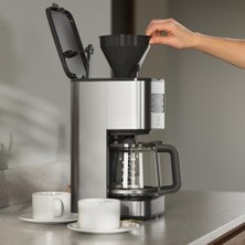 Esmo Home Electrolux E5CM1-6ST Create 5 Filtre Kahve Makinesi | Zaman Ayarlı Demleme, Aroma Seçme, Otomatik Kapanma, Kolay Temizlenebilir Filtre | 1000W, 1.38 Litre, Paslanmaz Çelik