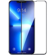 Esmo Home 13 Pro Max, 14 Plus Ile Uyumlu Tam Kapatan Tamperli Cam Ekran Koruyucu Kırılmaz Cam