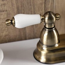 Esmo Home Iki Kulplu Toilette Musluk Pirinç Finish