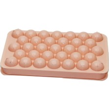 Esmo Home Mini Top Şekilli Buz Kalıbı, Renkli Plastik, 33 Bölmeli